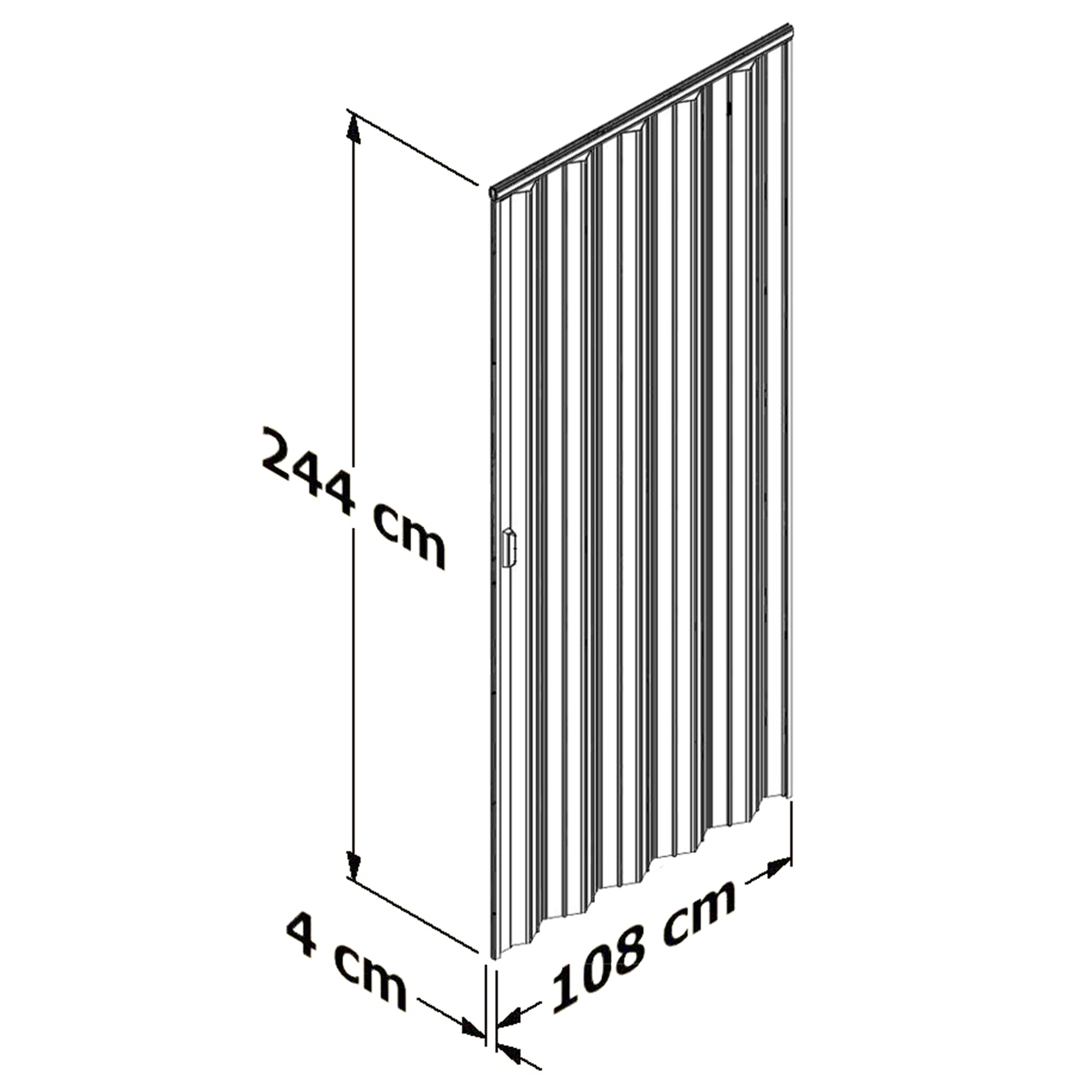 Puertas Plegables Grandes Playcon Color Blanco