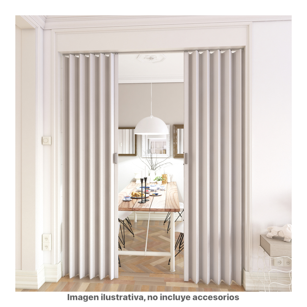 Puertas Plegables Grandes Playcon Color Blanco