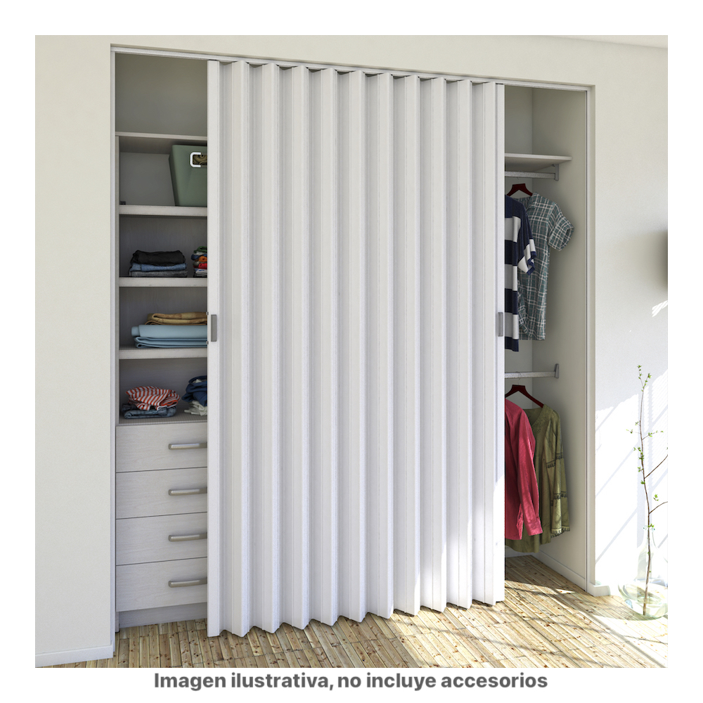Puertas Plegables Grandes Playcon Color Blanco