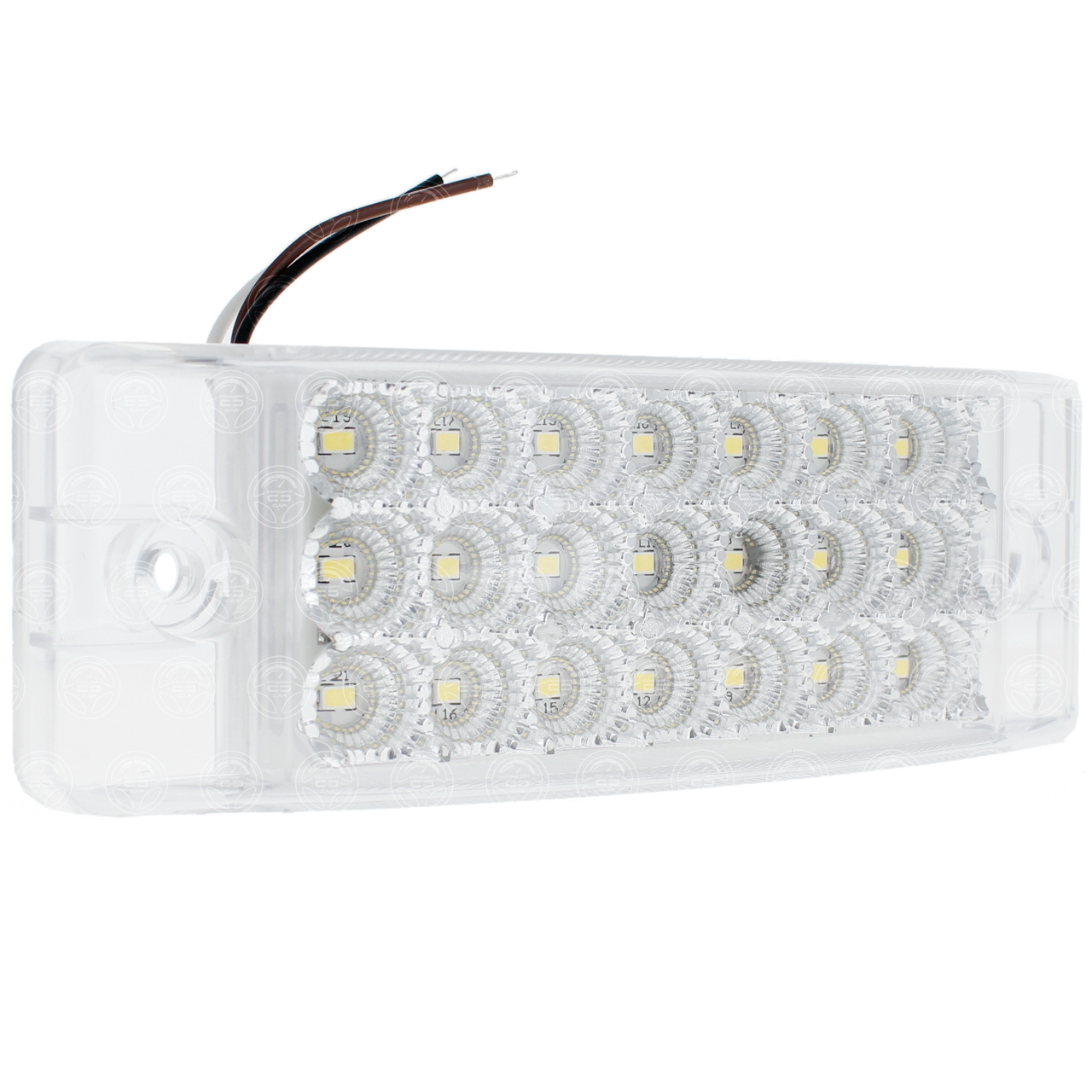 10 Plafon Lateral 21 Led Rectangular Estrobo Camion 12-24v
