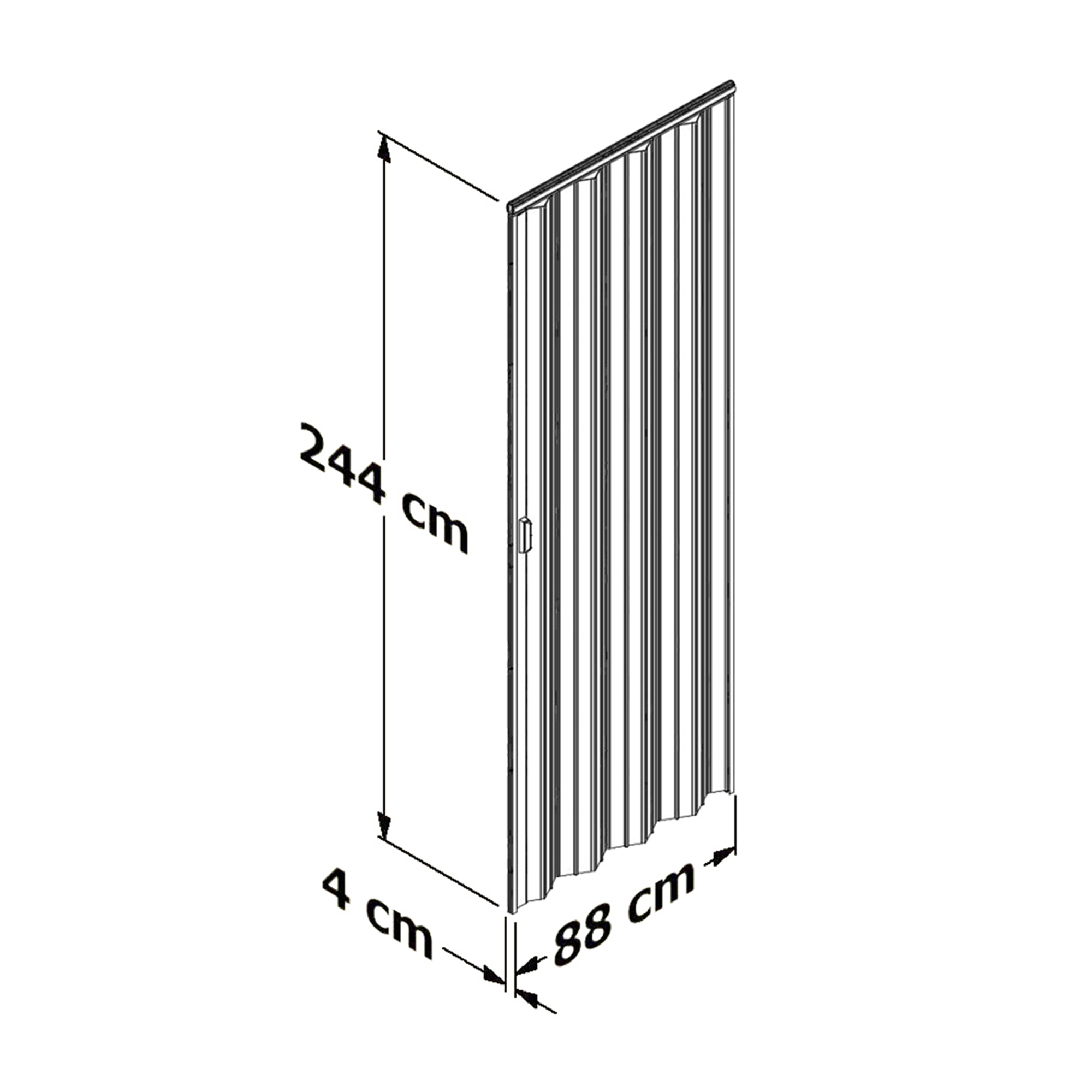 Puerta Plegable Mediana Playcon Color Blanco