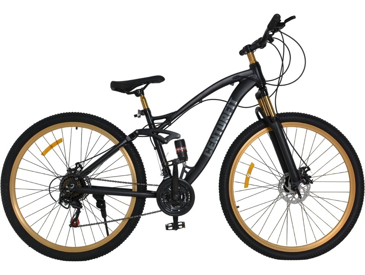 Bicicleta Montaña Aluminio R29 21v Doble Suspension Negro