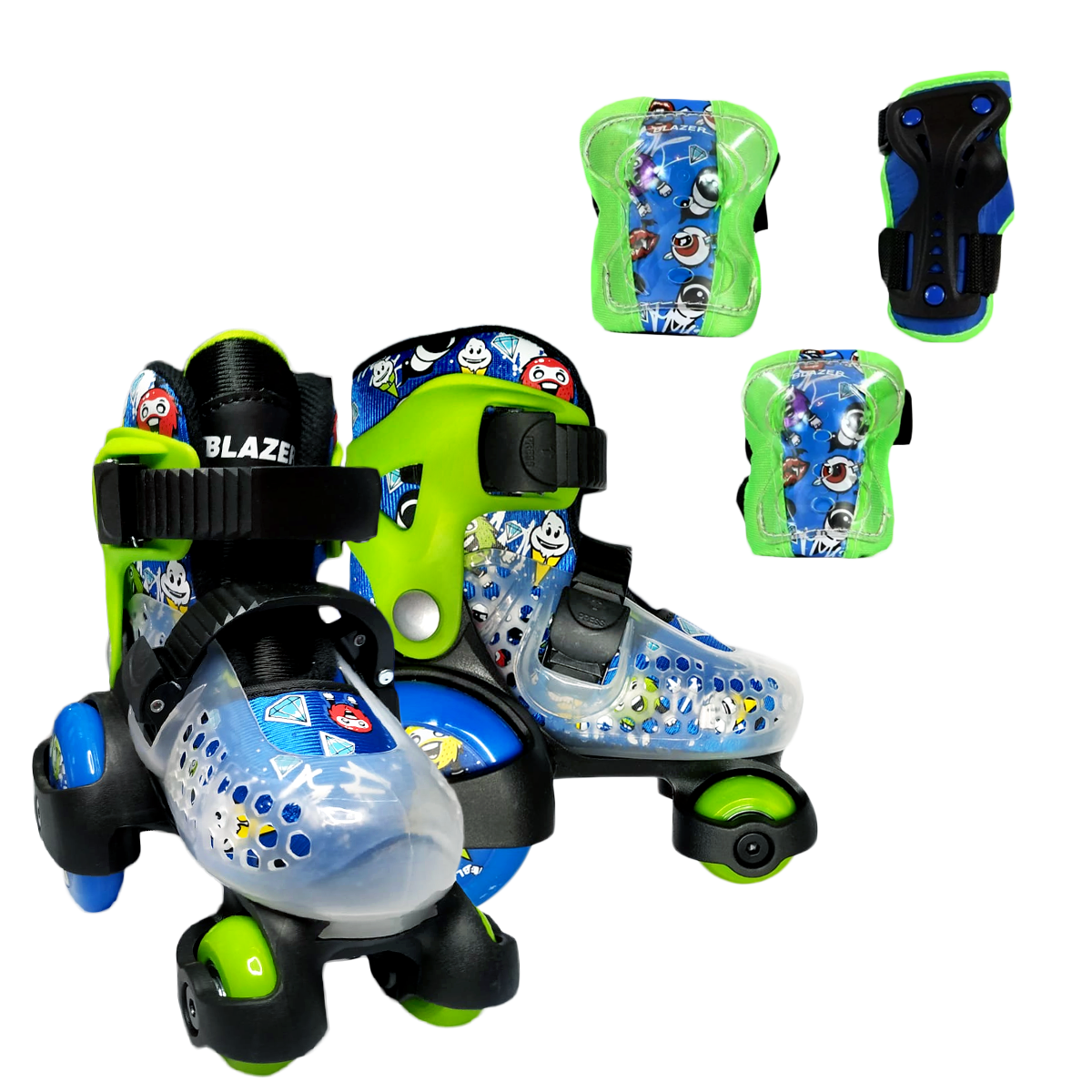 Set De Patines Entrenadores Infantil Ajustables