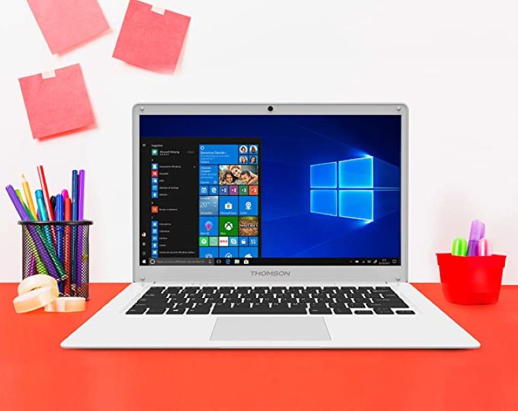 Portátil Thomson NEO14, 14,1 pulgadas, Intel Atom, 4 Gb de RAM, 64 Gb de almacenamiento eMMC, Windows 10 , Blanco