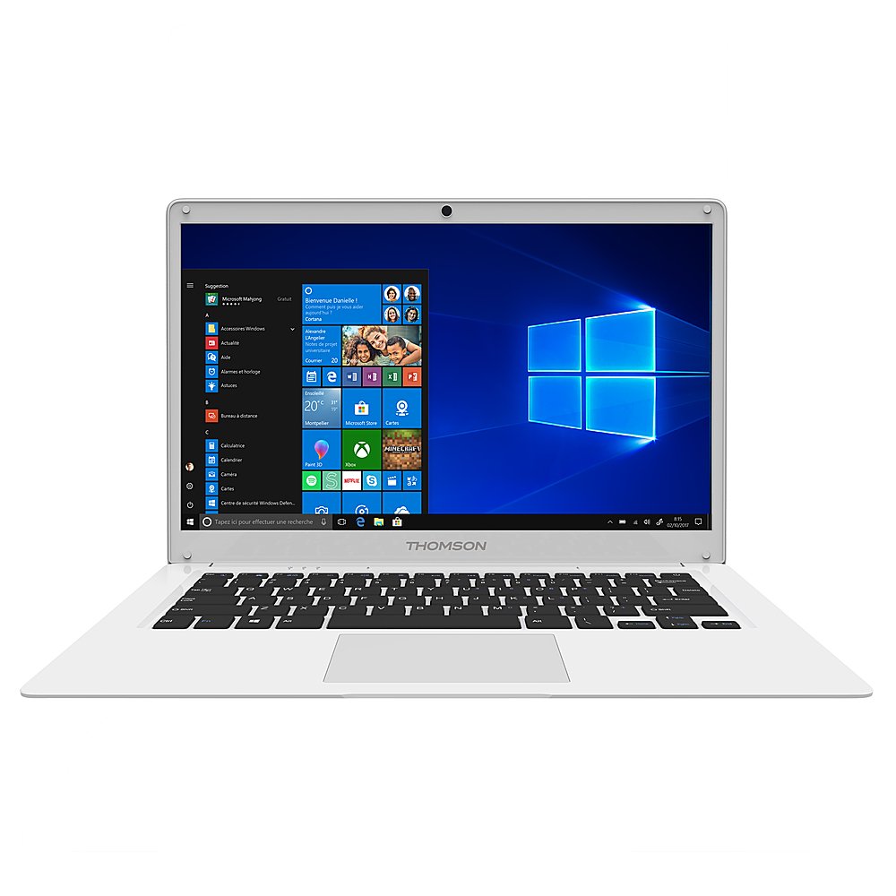 Portátil Thomson NEO14, 14,1 pulgadas, Intel Atom, 4 Gb de RAM, 64 Gb de almacenamiento eMMC, Windows 10 , Blanco