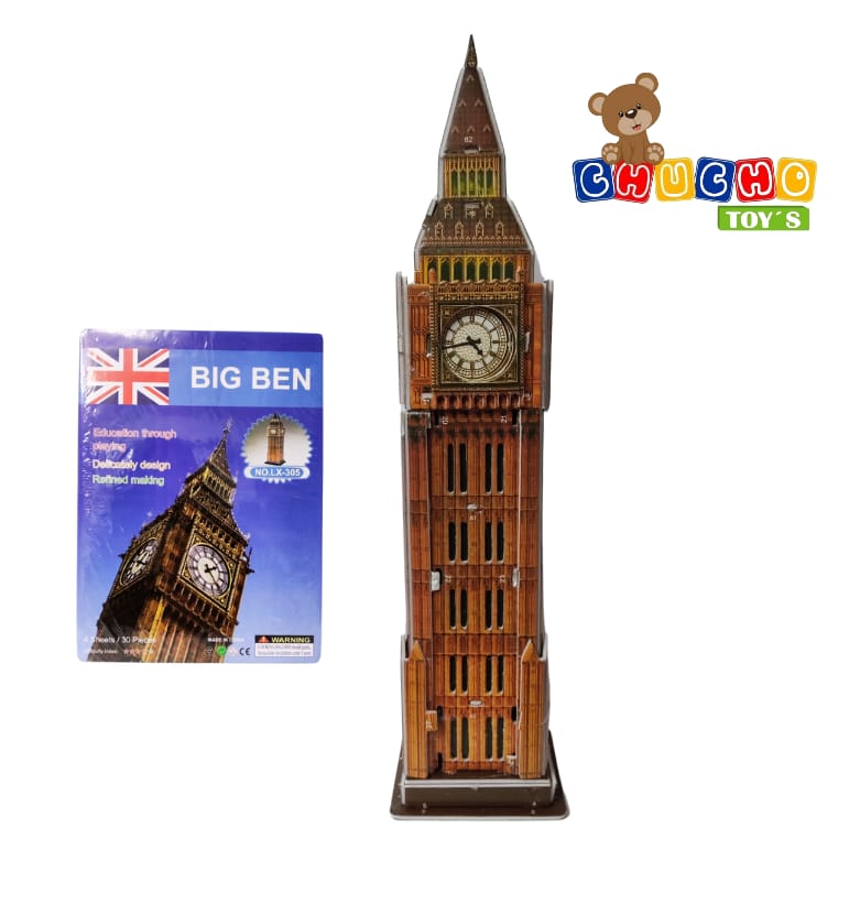 PUZZLE 3D HARRY POTTER TORRE RELOJ HOGWARTS 420PIEZAS