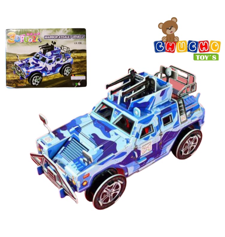 Rompe Cabeza 3d Cartón Juguete Didáctico 5pz