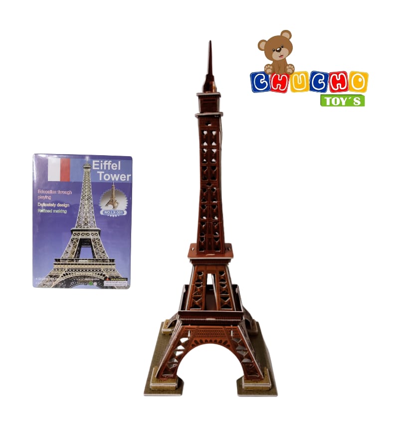 Rompe Cabeza 3d Cartón Juguete Didáctico 5pz