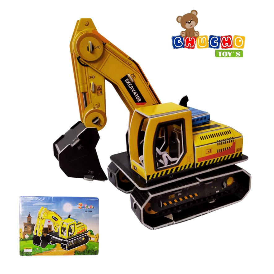 Rompe Cabeza 3d Cartón Juguete Didáctico 5pz