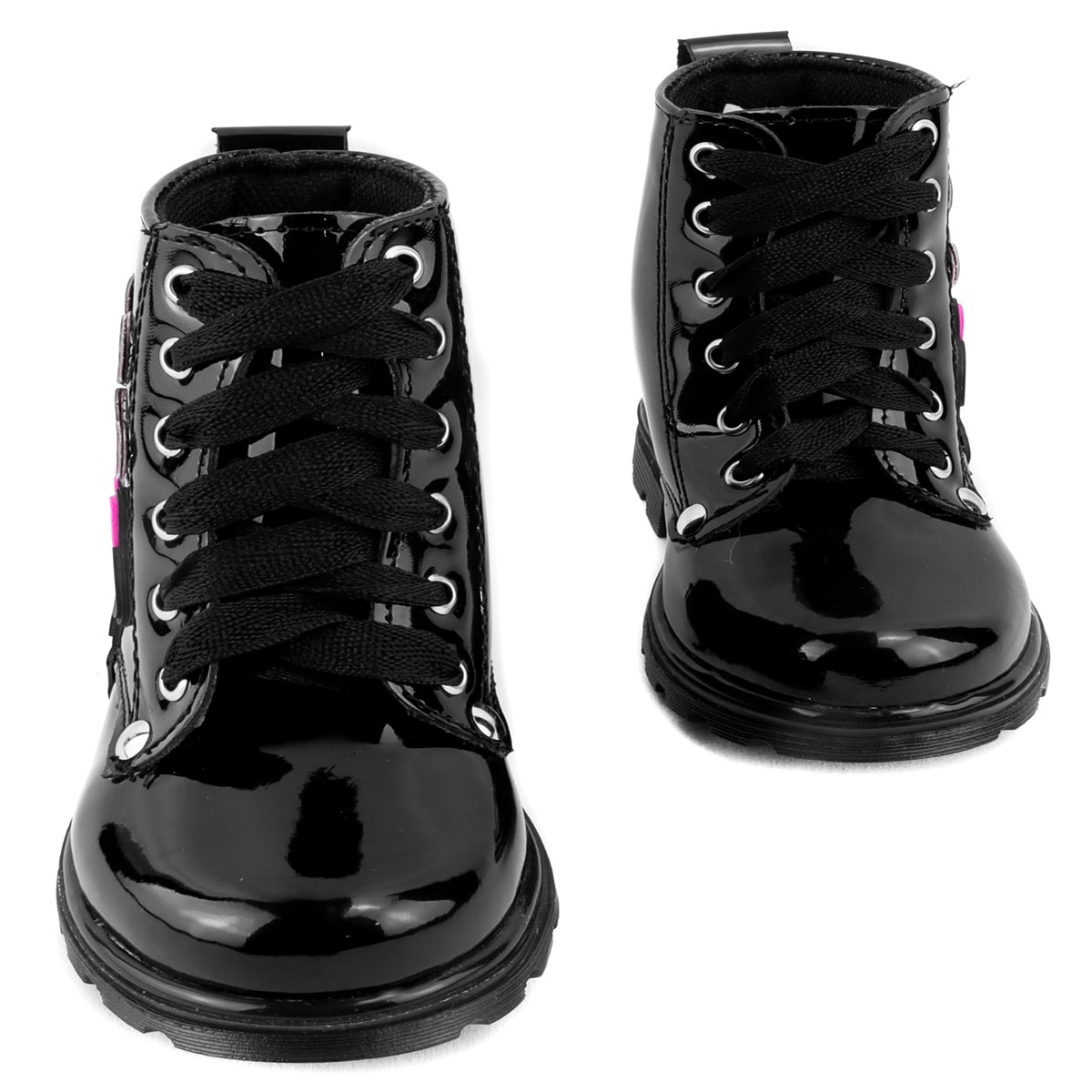Botas Niña Mimi Ratoncita Luces Leds Charol Negro 16496-cn