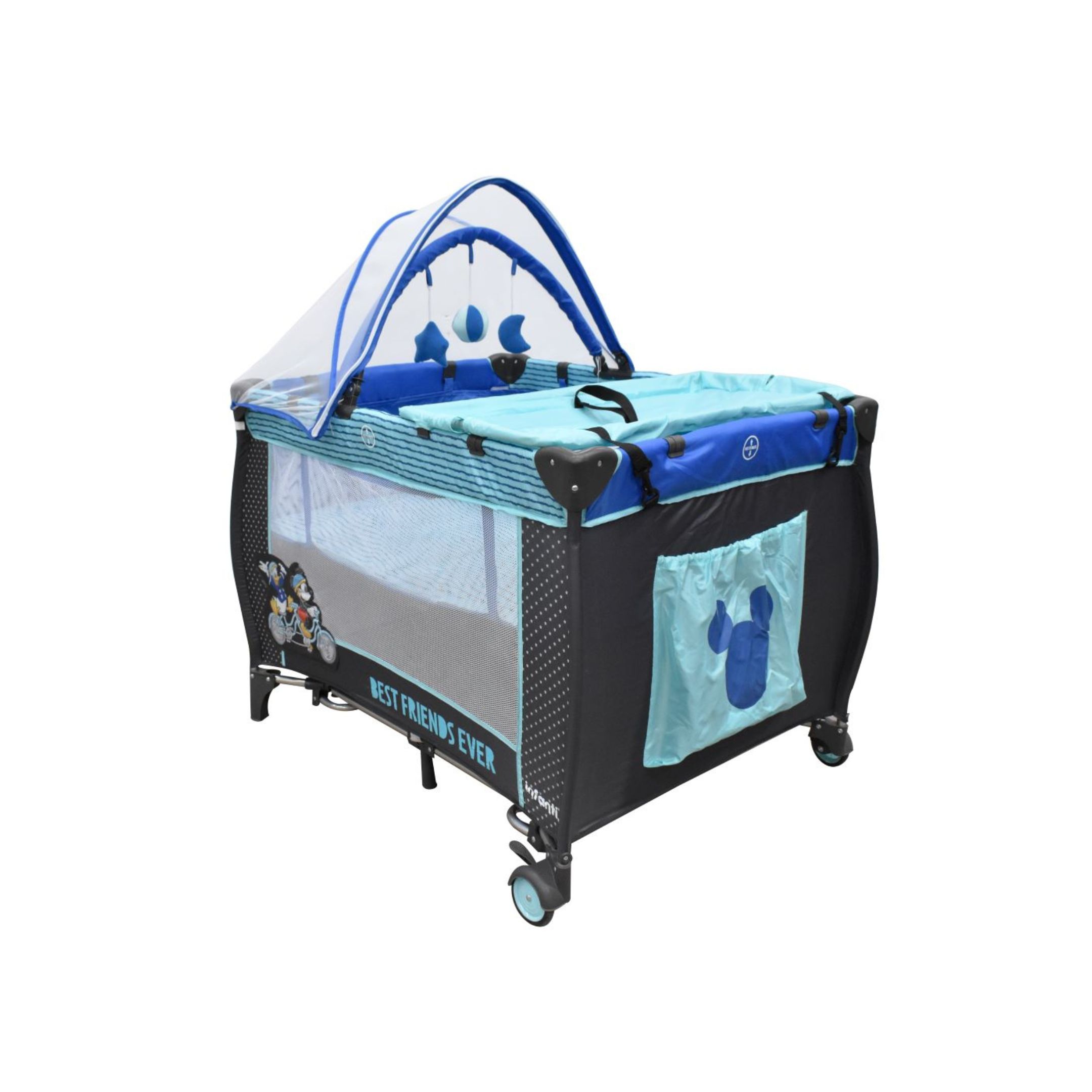 Cuna Corral 2 Niveles Disney Mickey