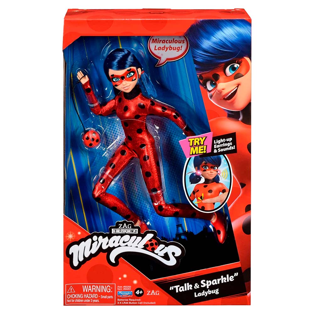 Muñeca Bandai Miraculous Ladybug Habla y Brilla  86968
