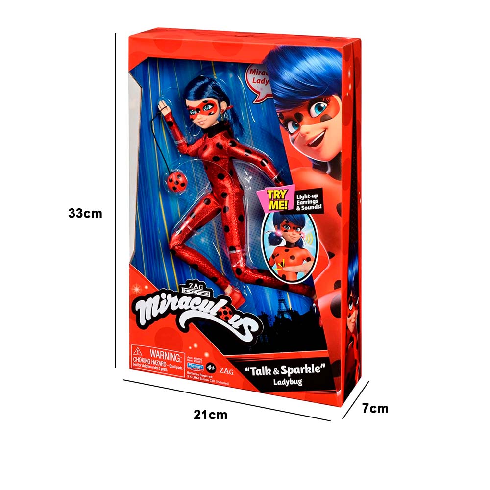 Muñeca Bandai Miraculous Ladybug Habla y Brilla  86968