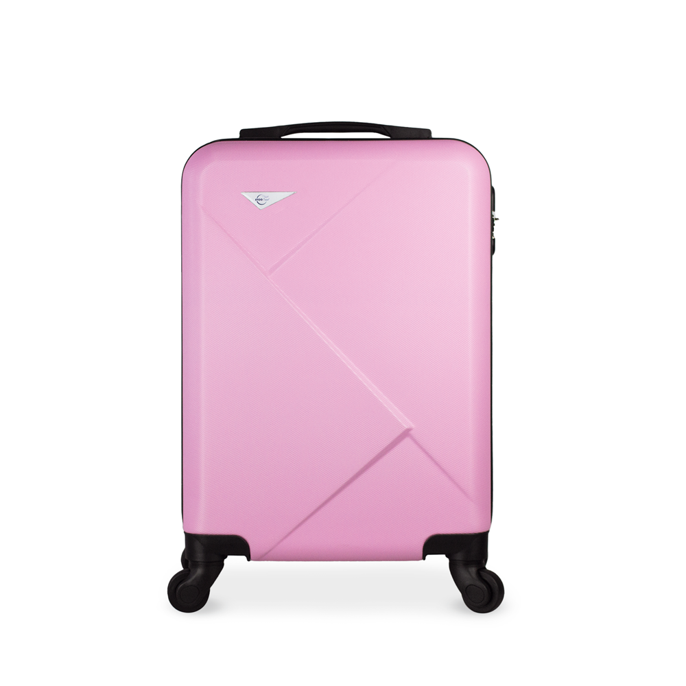 Maleta De Viaje Ligera 19 Pul Etco Travel Equipaje De Mano Rosa Claro Avion Ruedas 360 Barata