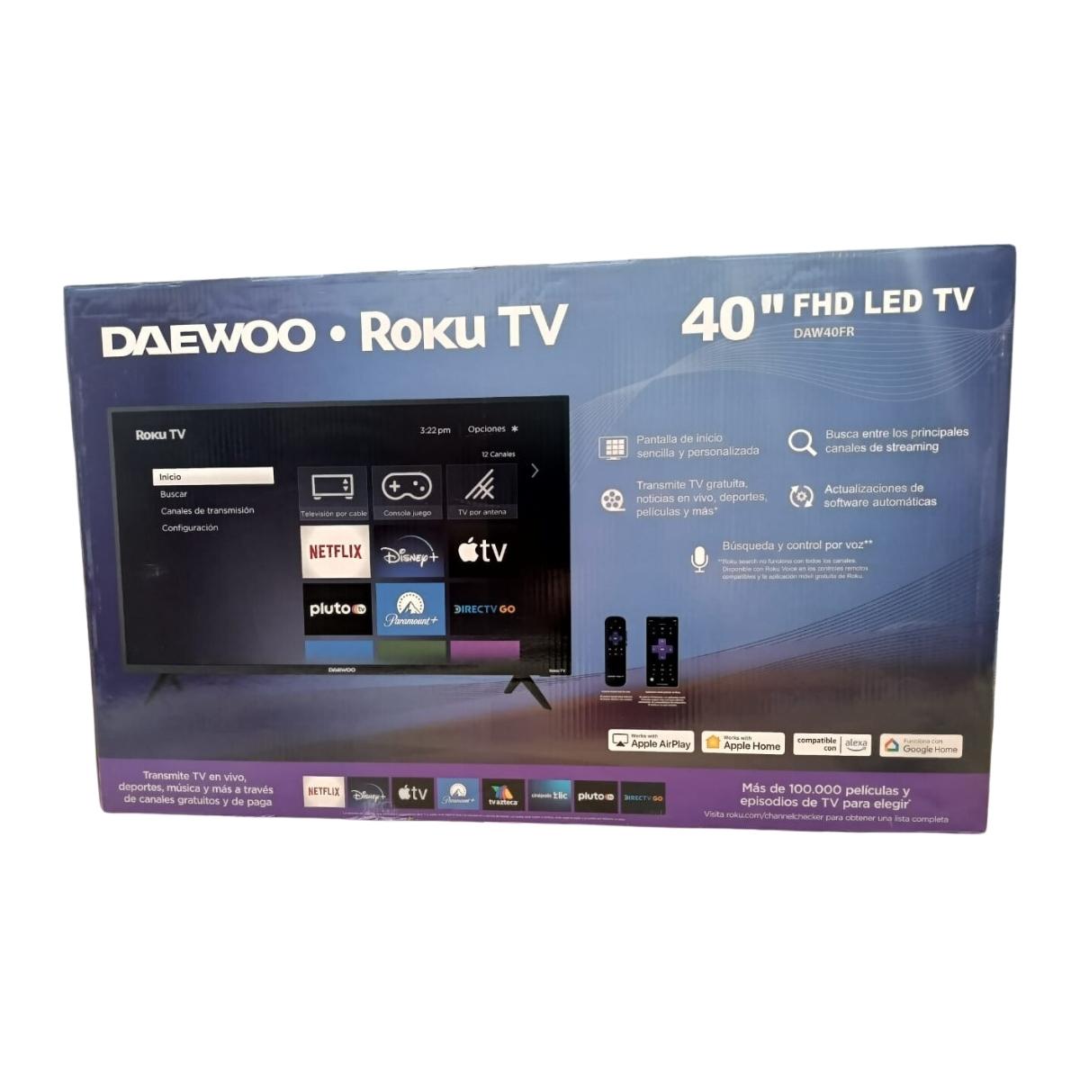 Pantalla LED Daewoo DAW40FR De 40 Pulgadas - Negro