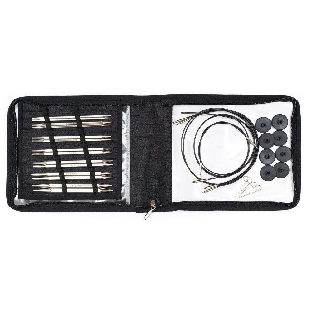 Estuche C/Agujas D/Metal Intercambiables 18 Pzs. KNITPRO