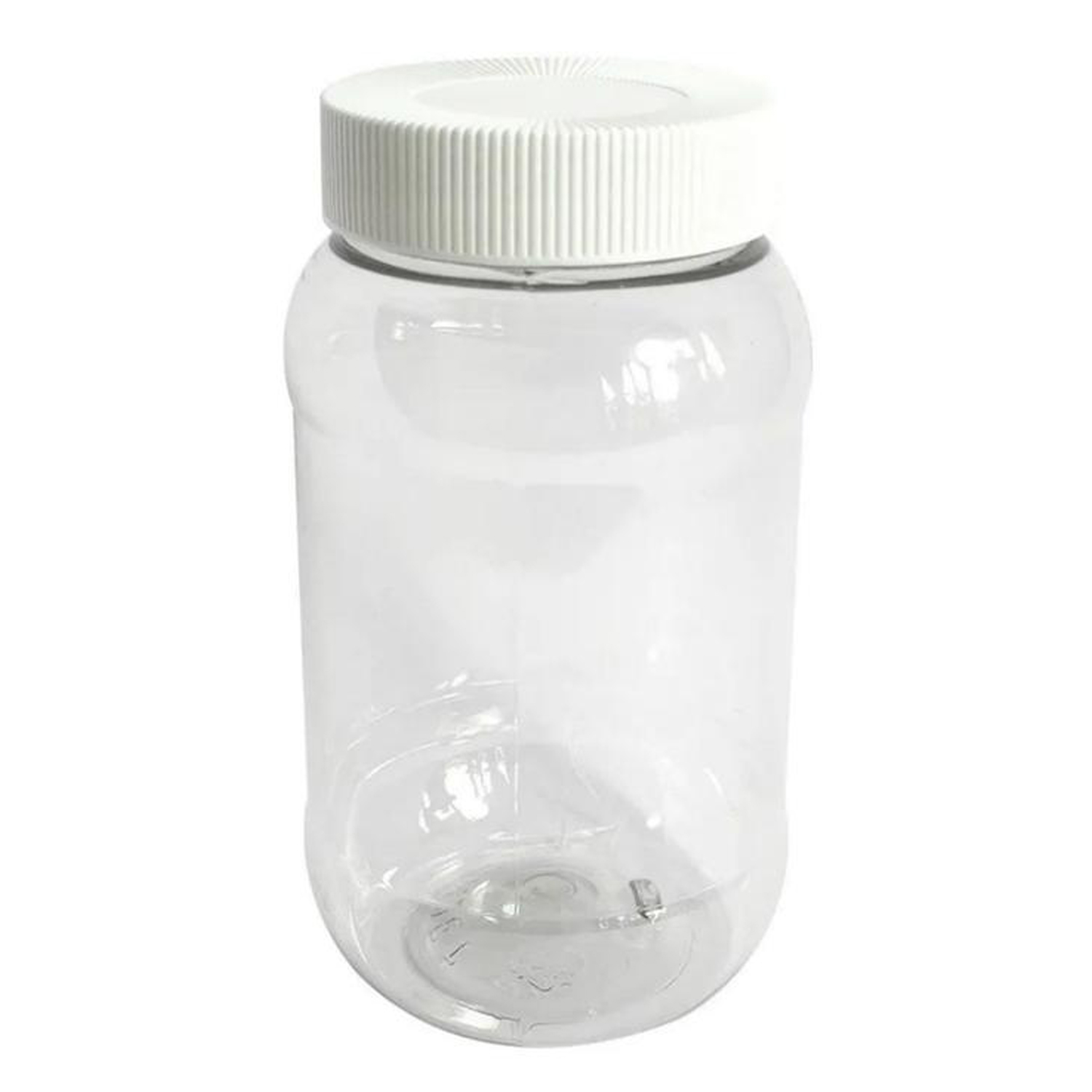 Botes de Plásticos de PVC MXOAT-040 75 Pzs 1000 ml Diámetro 6,3 cm PVC Tapa de Rosca Transparente, BoatPlas