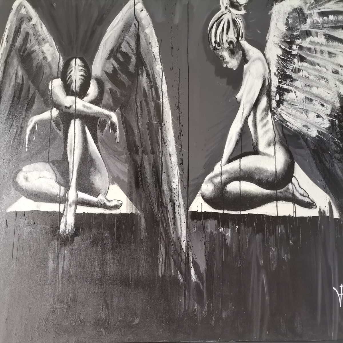 Ángel-Pintura al Oleo