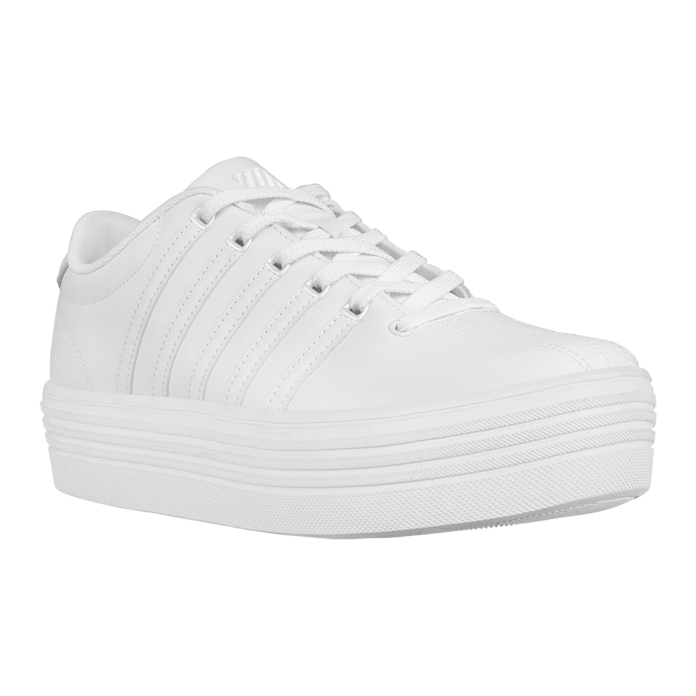 Tenis Blancos Court Pro Plataforma K-SWISS para Mujer