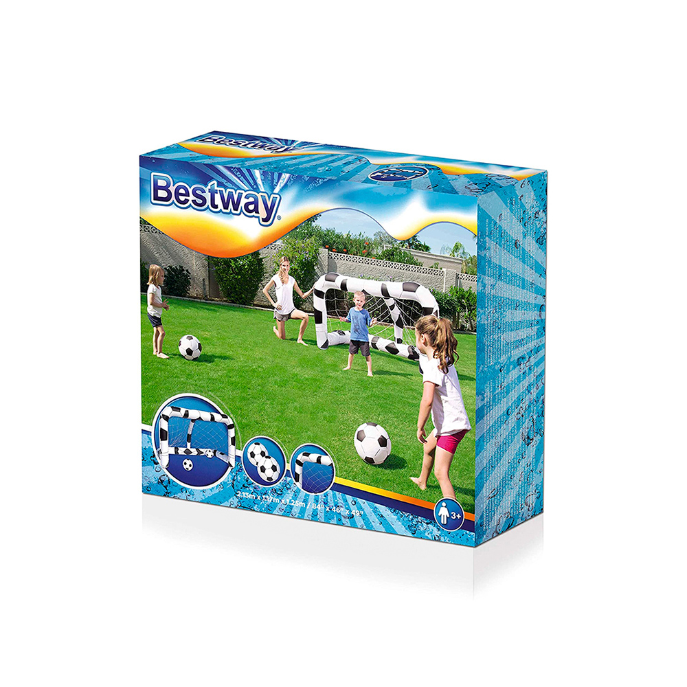 Portería Inflable Futbol Infantil Con Balones Juego Para Jardín
