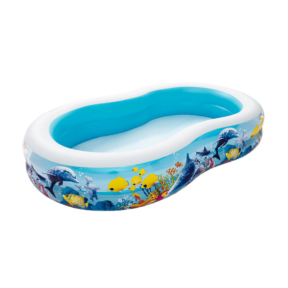 Alberca Inflable Piscina Ovalada De Peces Bestway 262 Cm