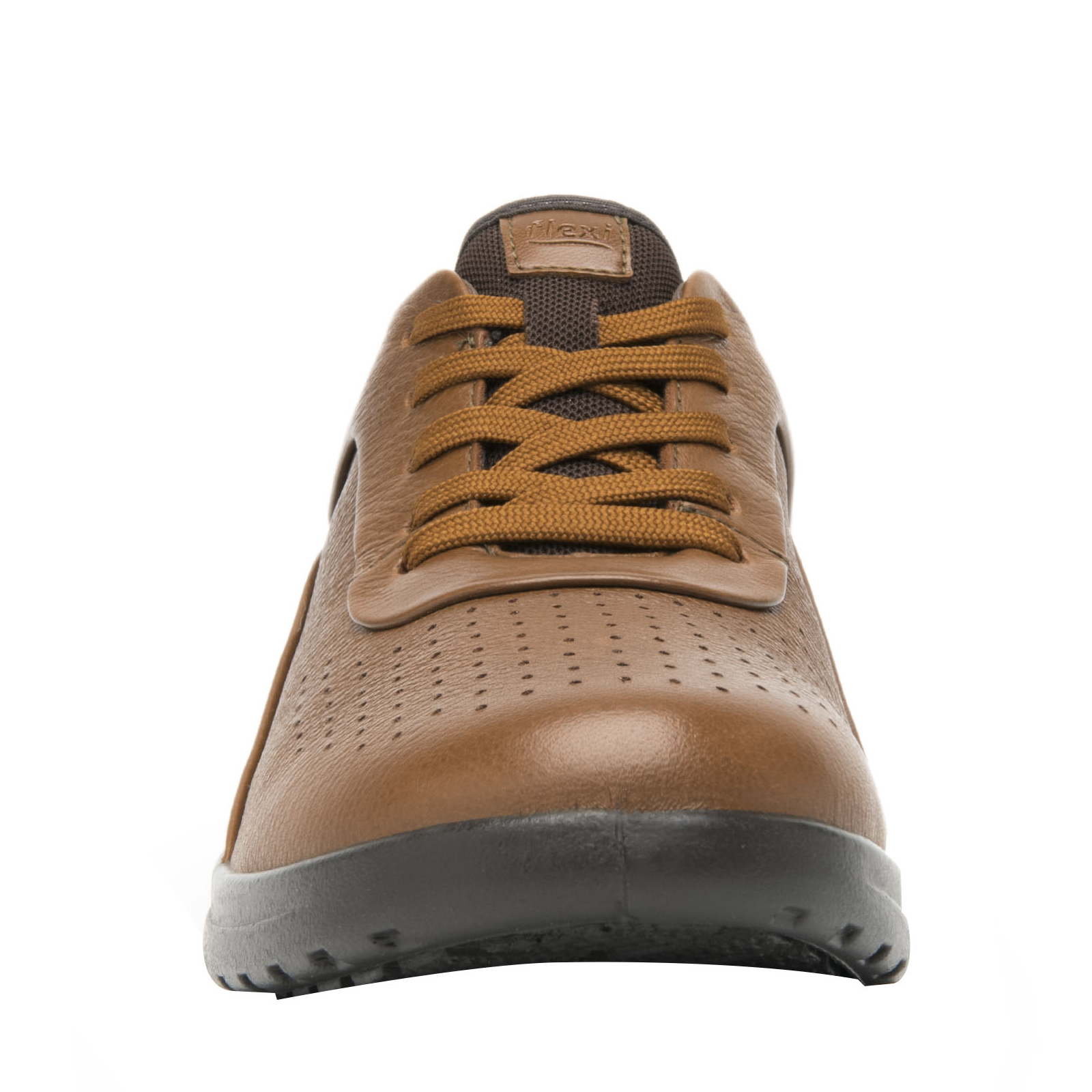 Tenis Casual Mujer Flexi Piel 102002 Café Agujeta Recovery Foam