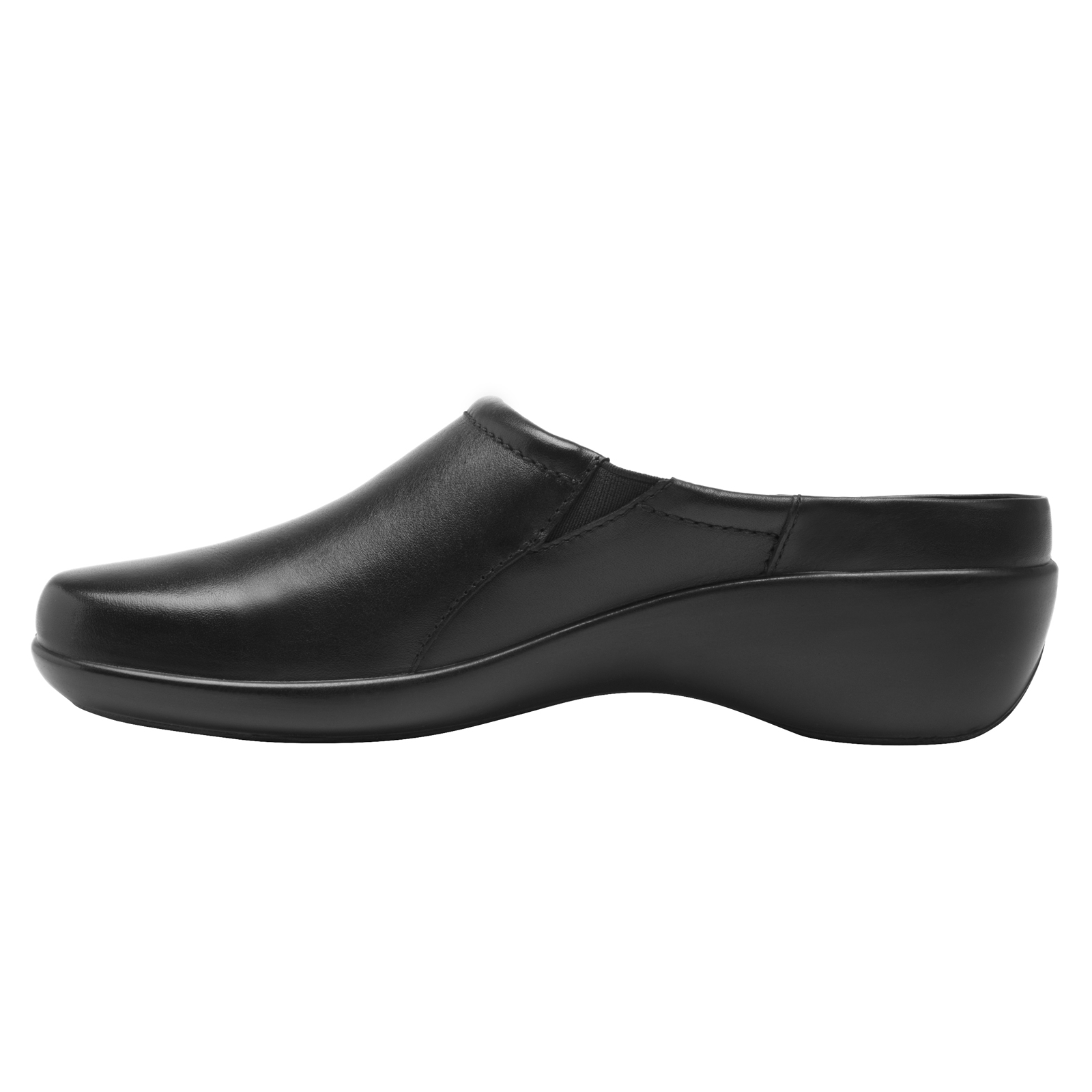 Zuecos De Piel Para Mujer Flexi 51726 Negro Destalonado Moda