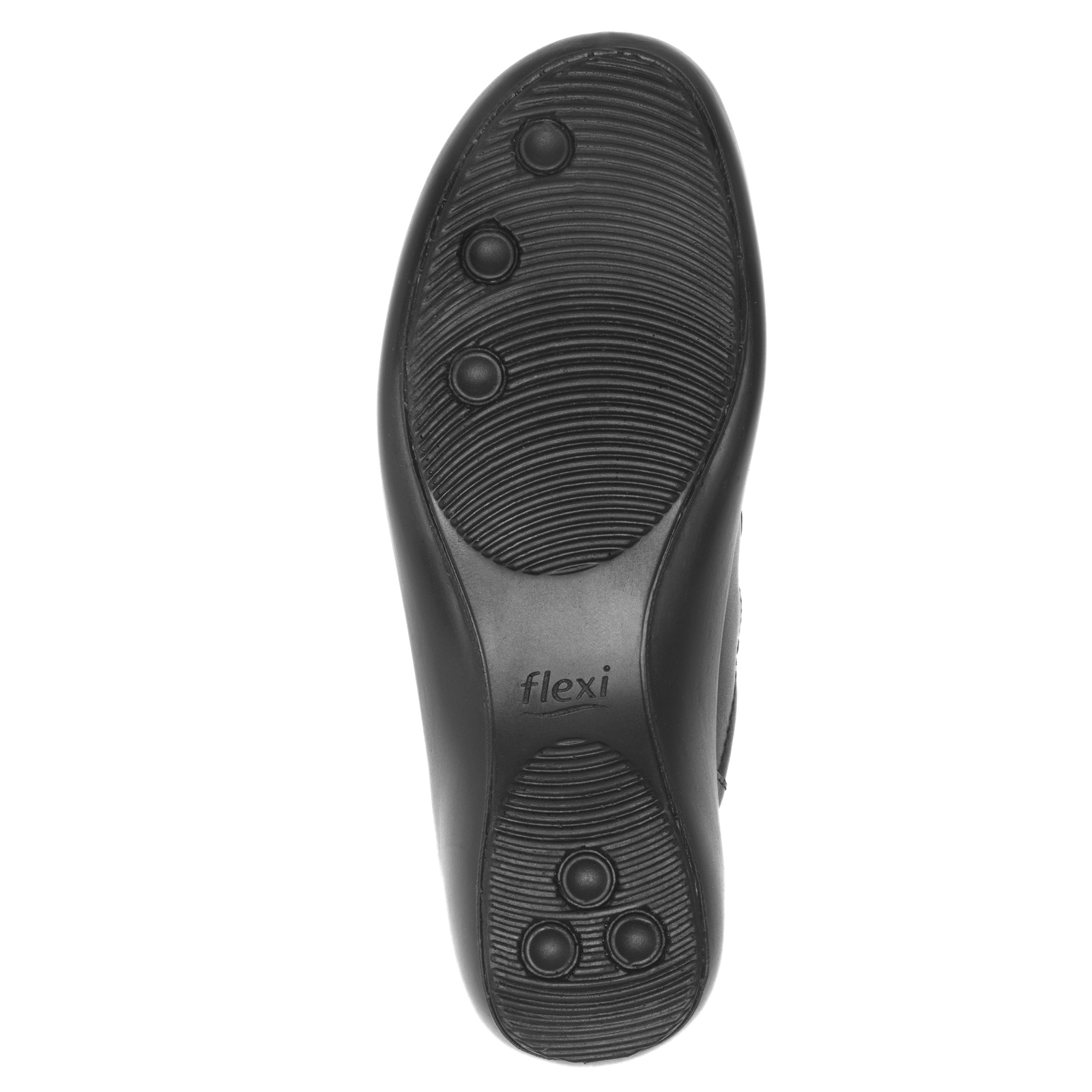 Zuecos De Piel Para Mujer Flexi 51726 Negro Destalonado Moda