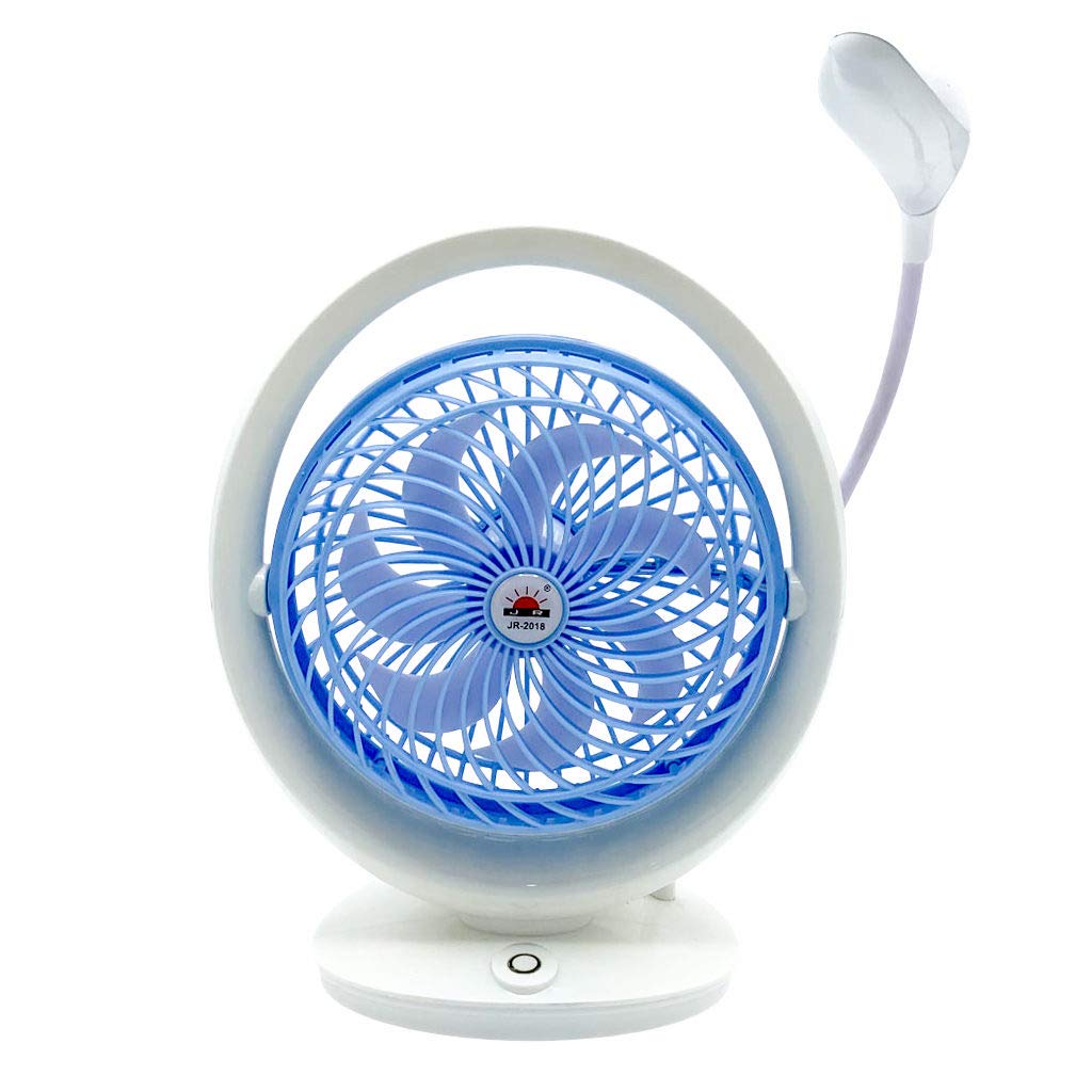 Ventilador Recargable, Plegable  con luz led 