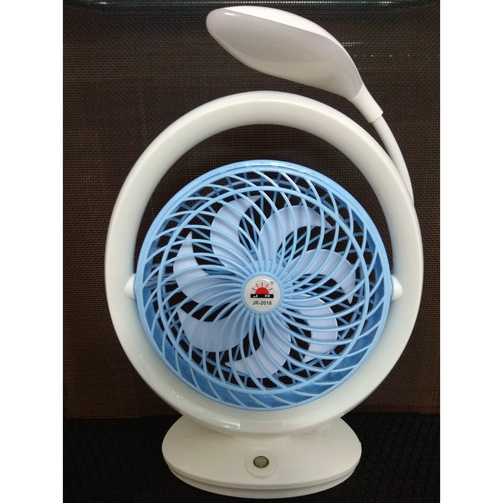 Ventilador Recargable, Plegable  con luz led 