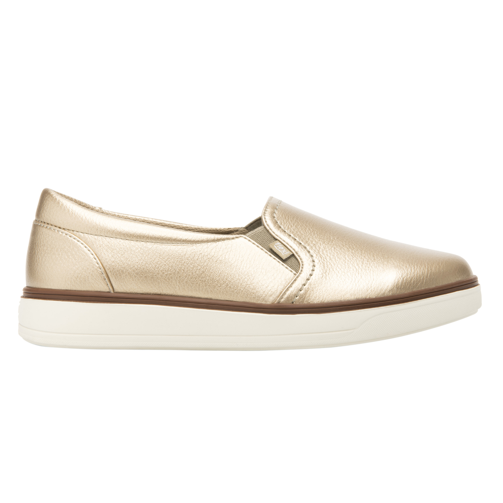 Zapatos Urbanos Mujer Slip On Flexi 107701 Oro Moda Sintetico