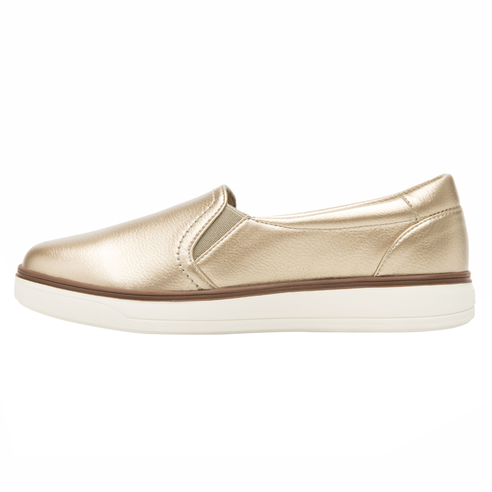 Zapatos Urbanos Mujer Slip On Flexi 107701 Oro Moda Sintetico