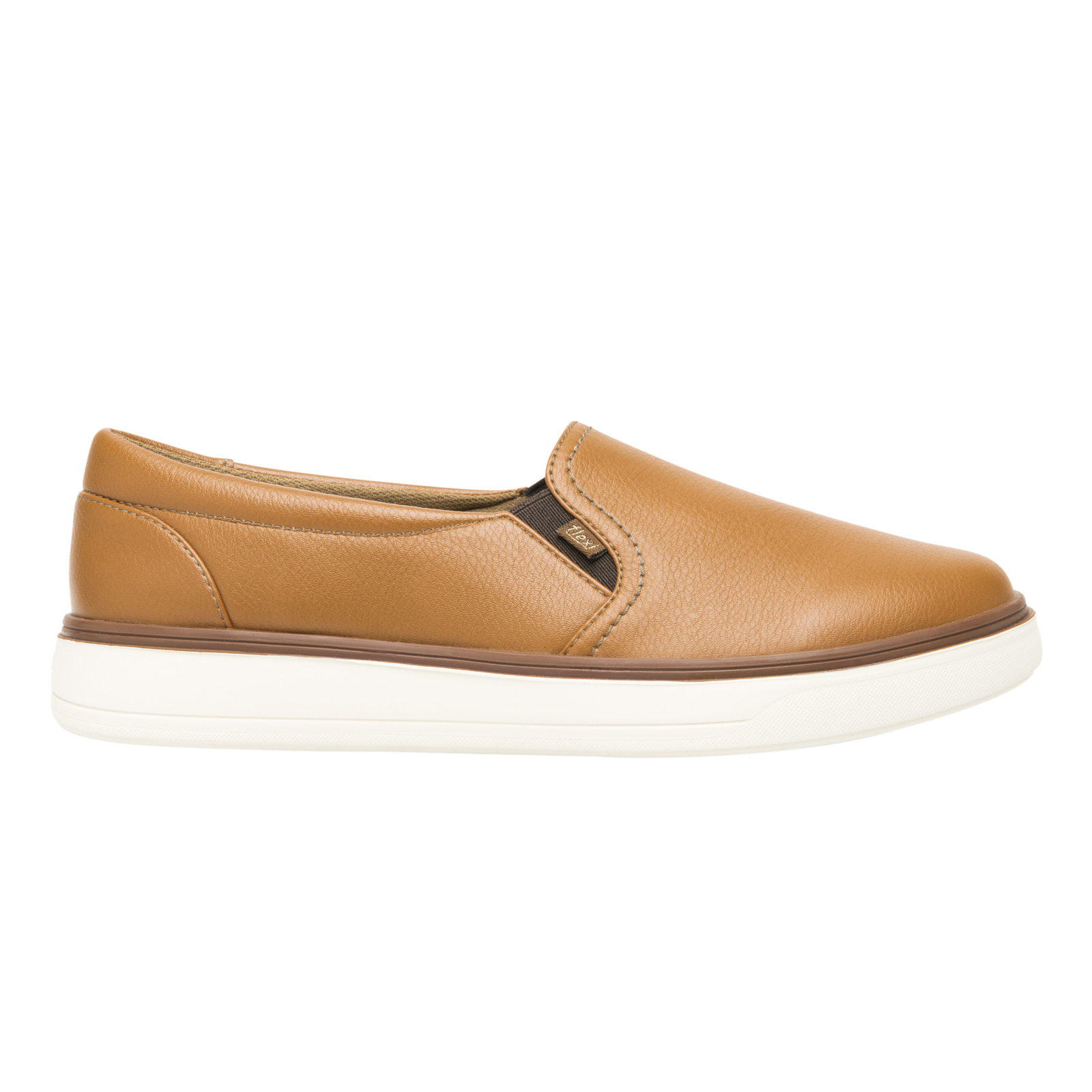 Zapato Mujer Urbano Casual Flexi Slip On 107701 Tan Sintetico