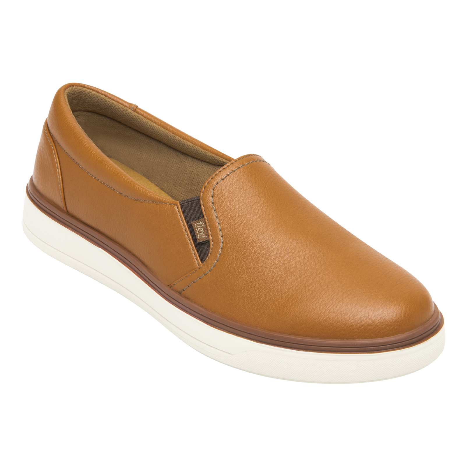 Zapato Mujer Urbano Casual Flexi Slip On 107701 Tan Sintetico