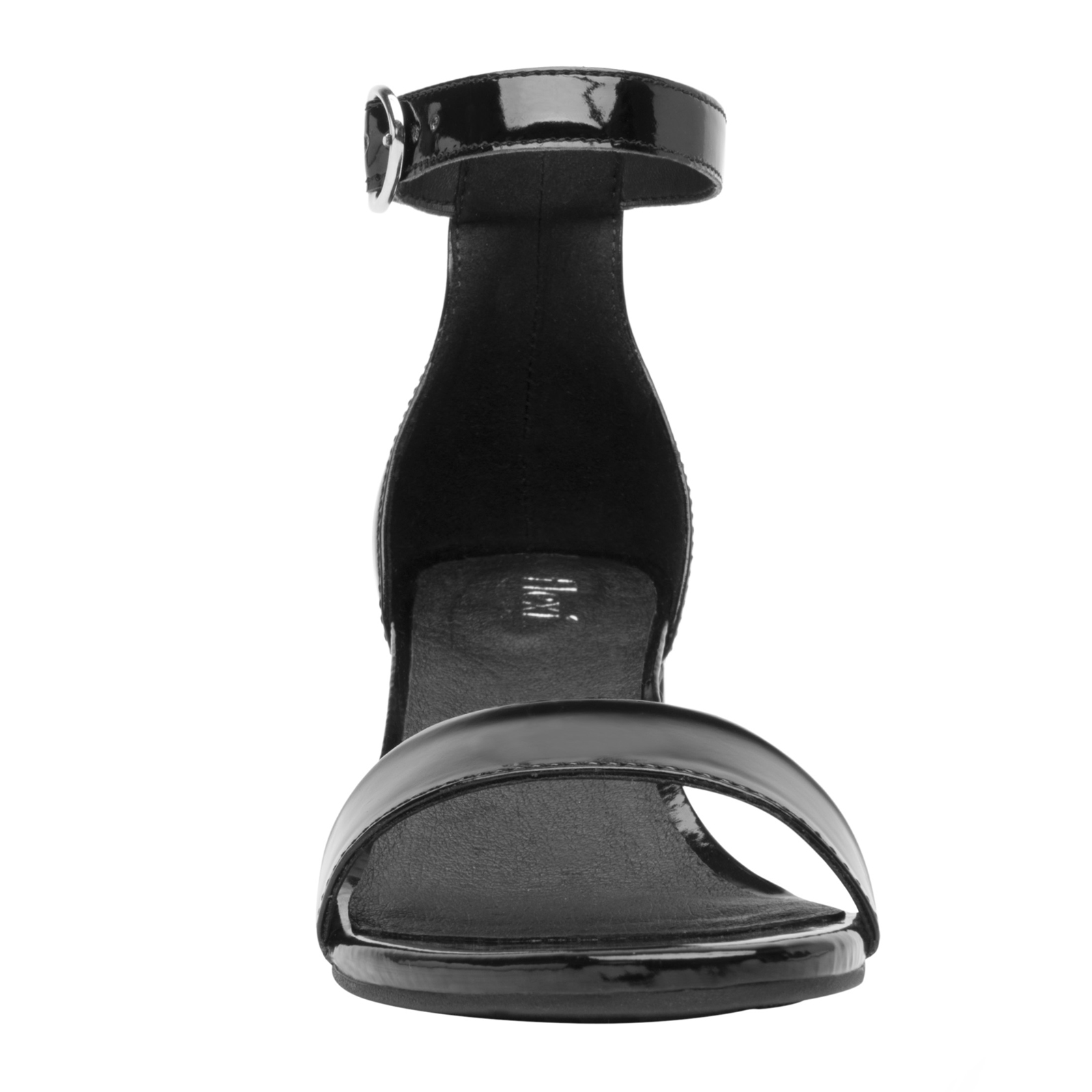 Sandalia Con Tacon Negro Charol Para Mujer Flexi 106411 Moda