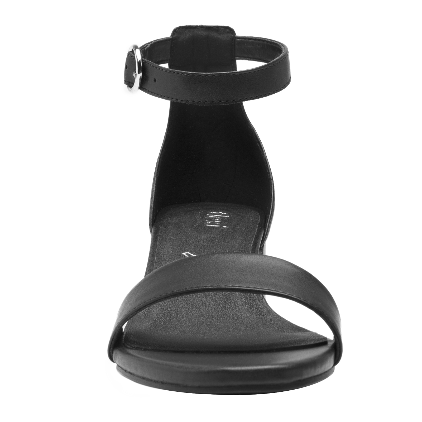 Sandalia Casual De Tacón Mujer Flexi 106411 Negro Mate Moda