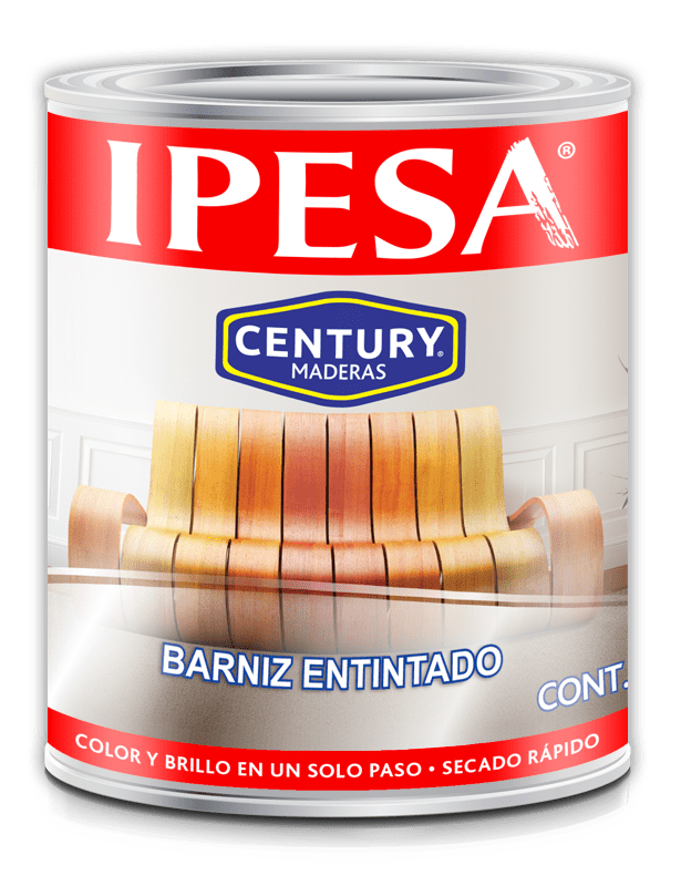 Ipesa century barniz entintado lata de 1 litro colores fácil secado