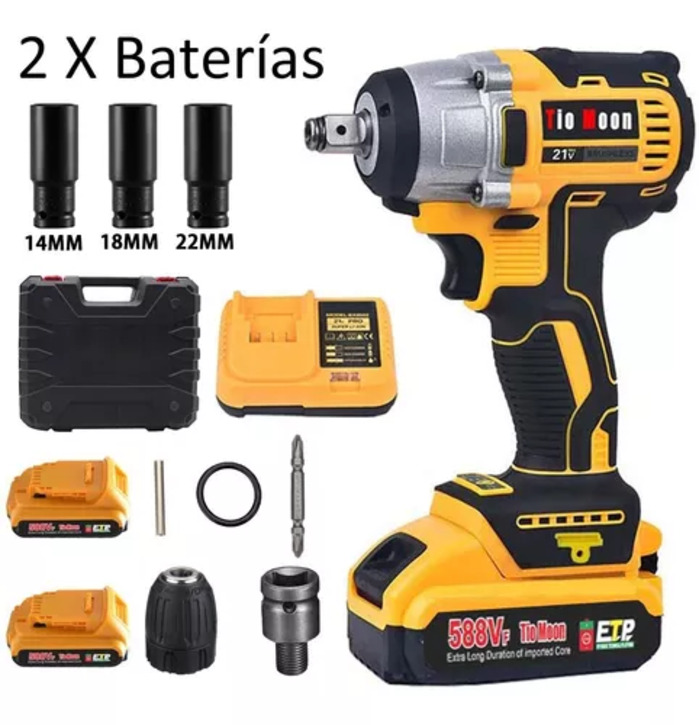 20V Cordless Impact Wrench Kit - 1/2" Drive For Lug Nuts - Includes Battery