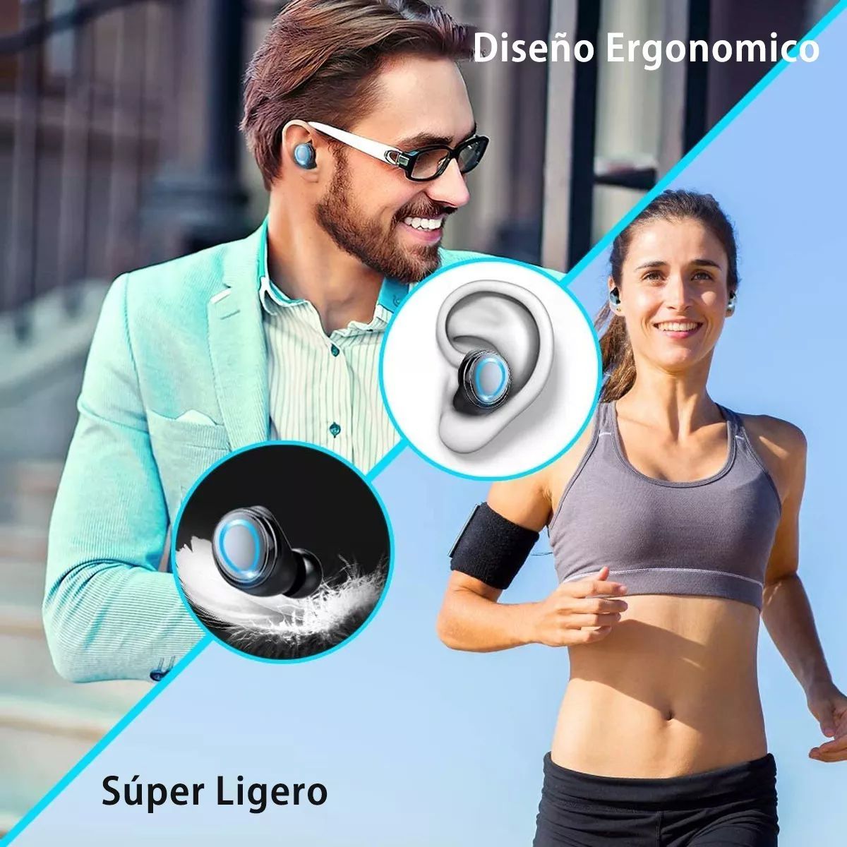 Audífonos In-ear Inalámbricos F9-5 Negro Bluetooth 