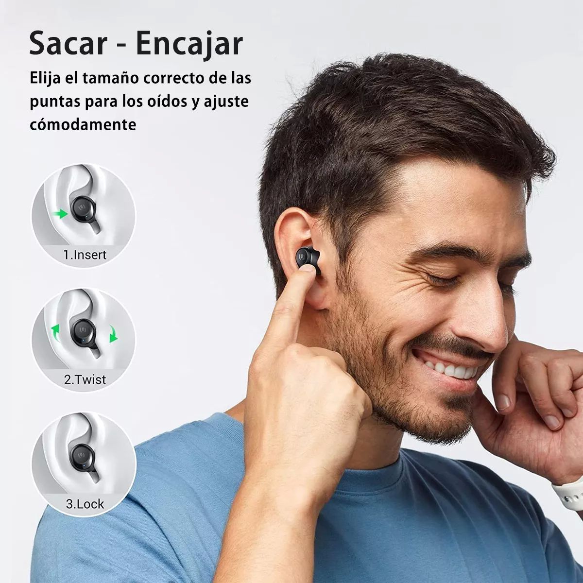 Audífonos In-ear Inalámbricos F9-5 Negro Bluetooth 