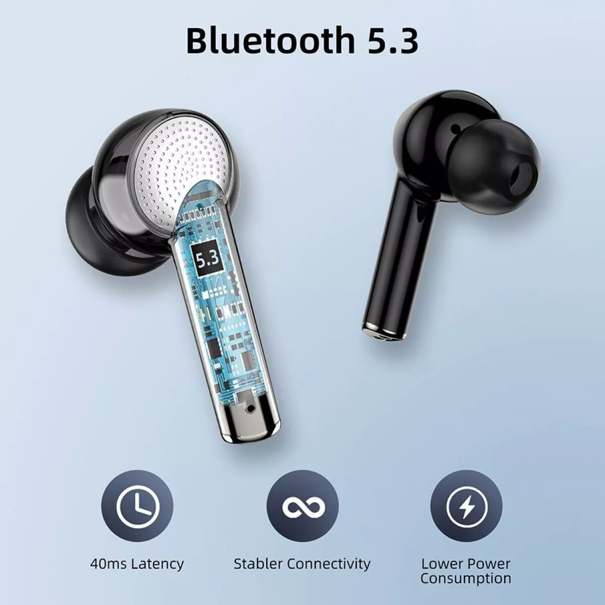 Audifonos Bluetooth 5.3 Hifi J8 con cancelacion de ruido ANC