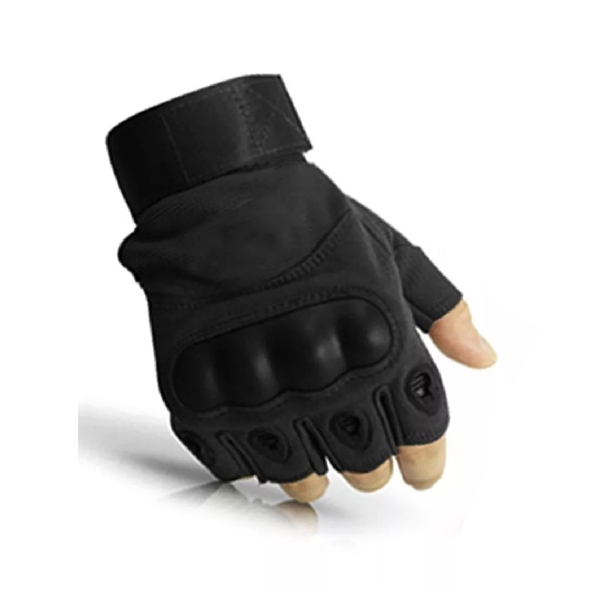 Guantes Tacticos Nudillos Almohadillas Militar Medio Dedo L