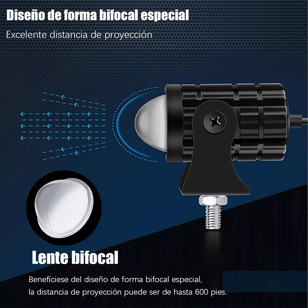 Par Faros Luces Led Para Motos Auto Doble Color Impermeable