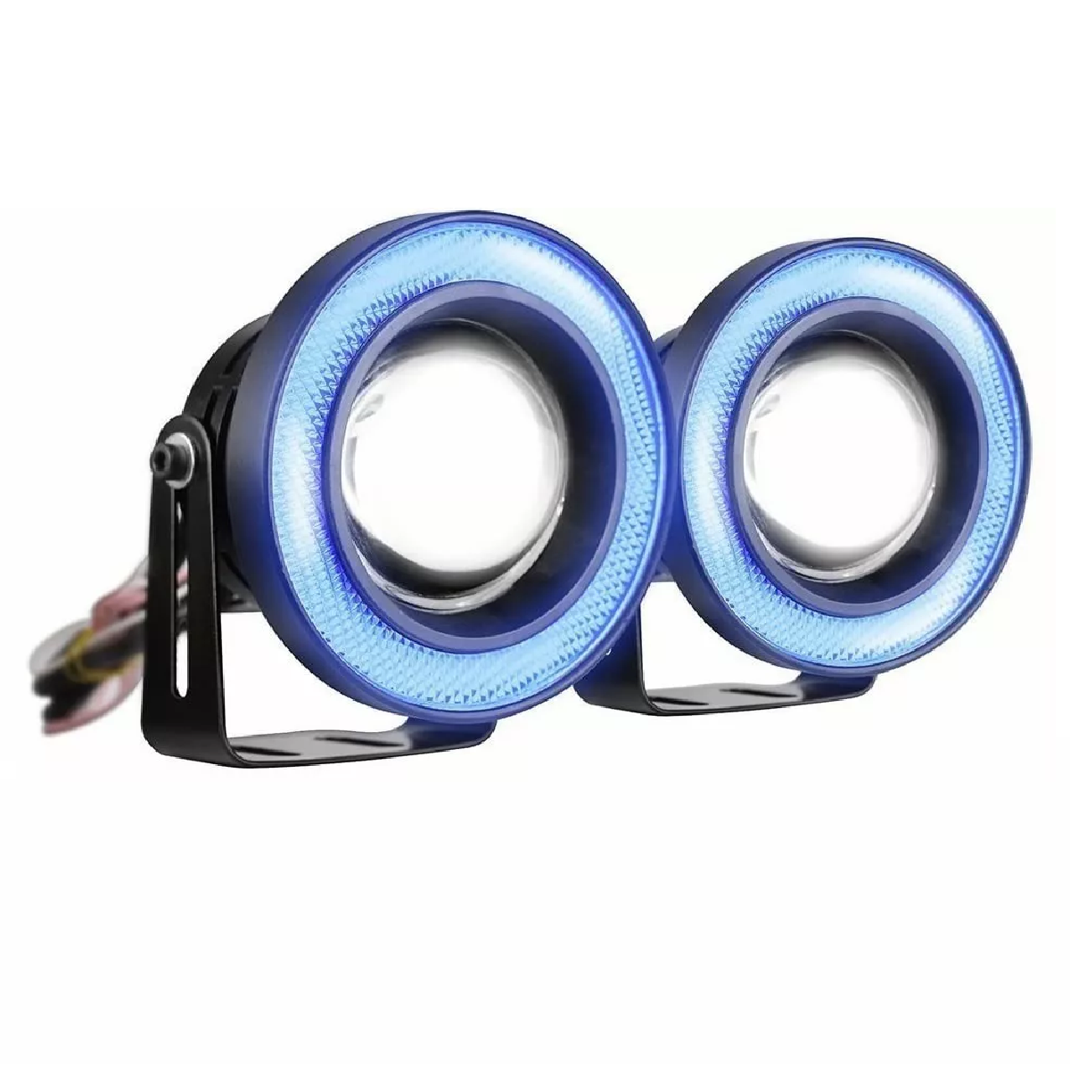 Par Faros Antiniebla Led 3.5in Ojos De Ángel Para Autos Moto