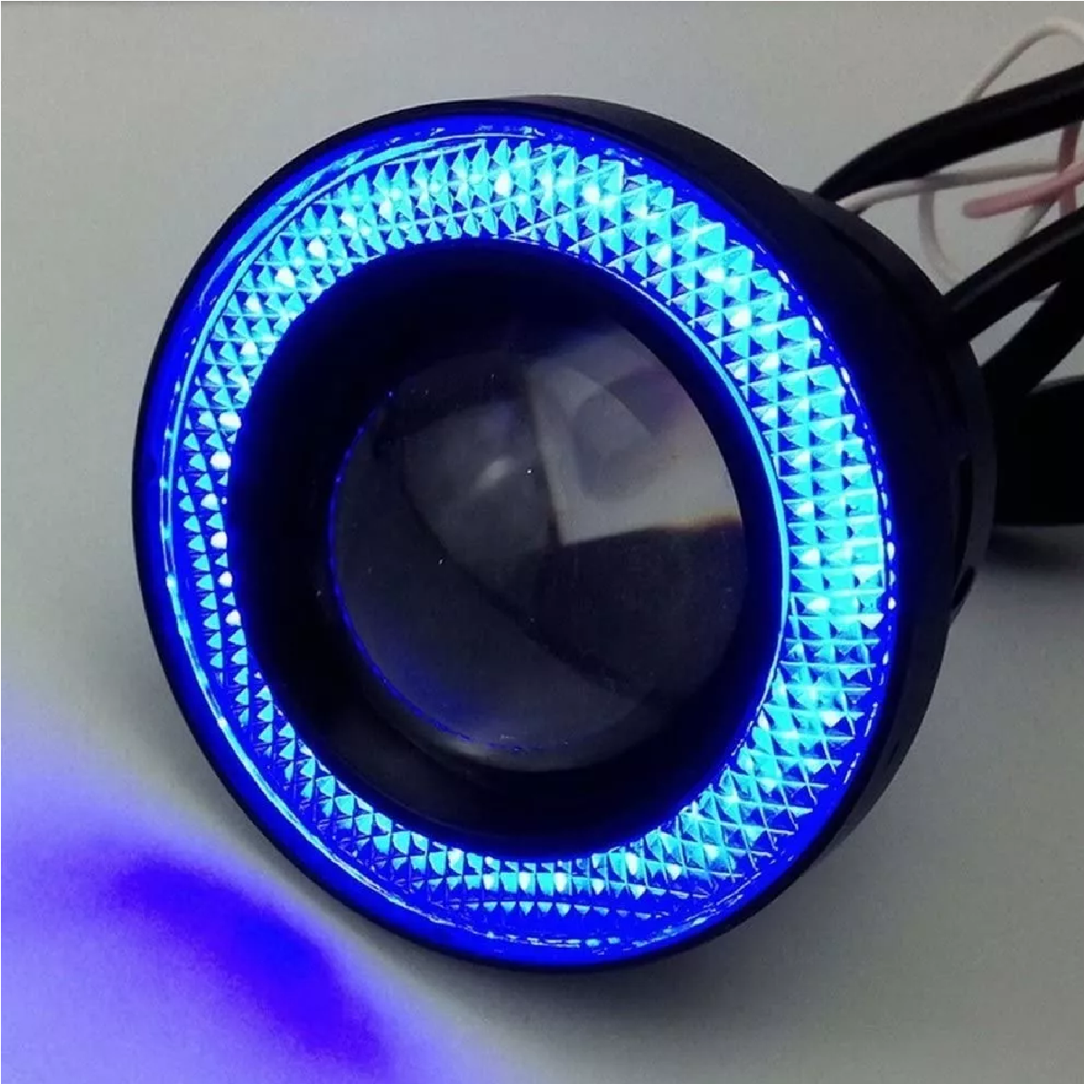 Par Faros Antiniebla Led 3.5in Ojos De Ángel Para Autos Moto