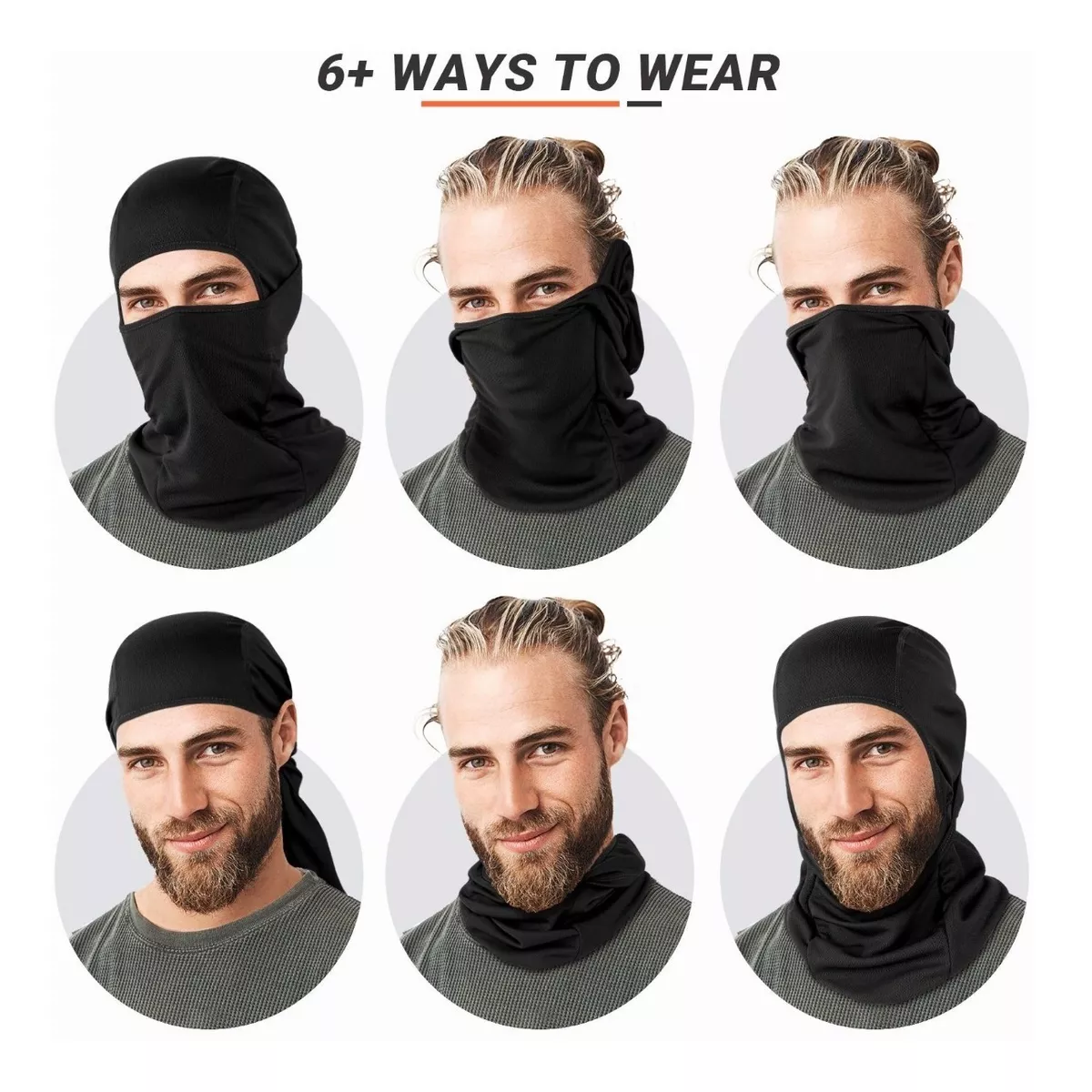 Kit 4pz Pasamontañas Tactico Balaclava Máscara Para Motociclista