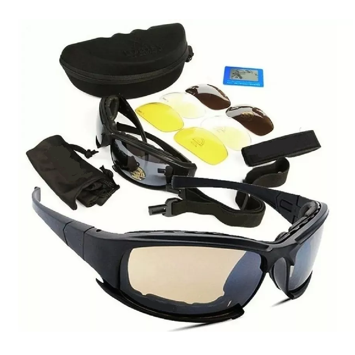 Lentes Tácticos Goggles Militar Motociclismo X7 4micas