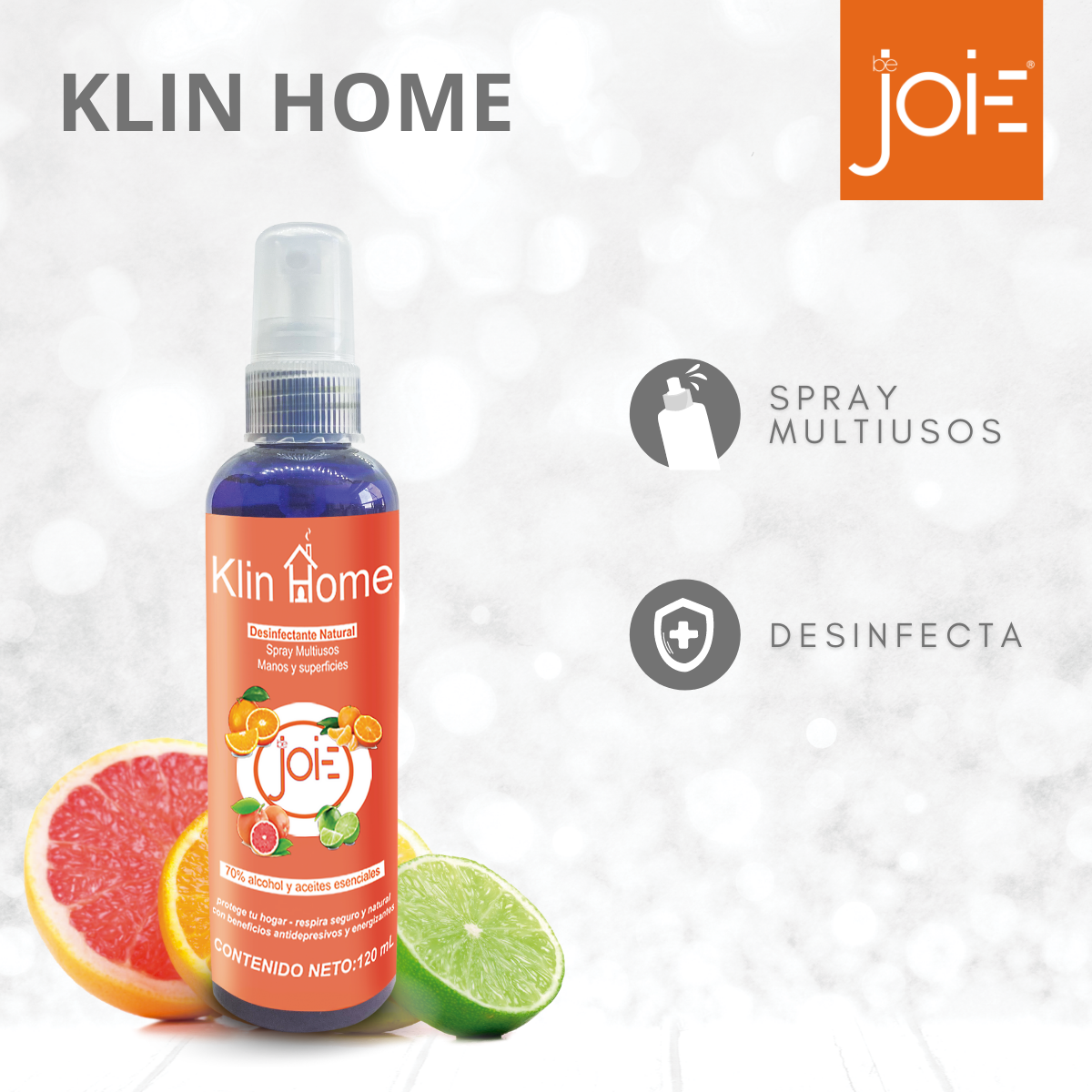 Desinfectante Natural Spray Multiusos / Joie Klin Home
