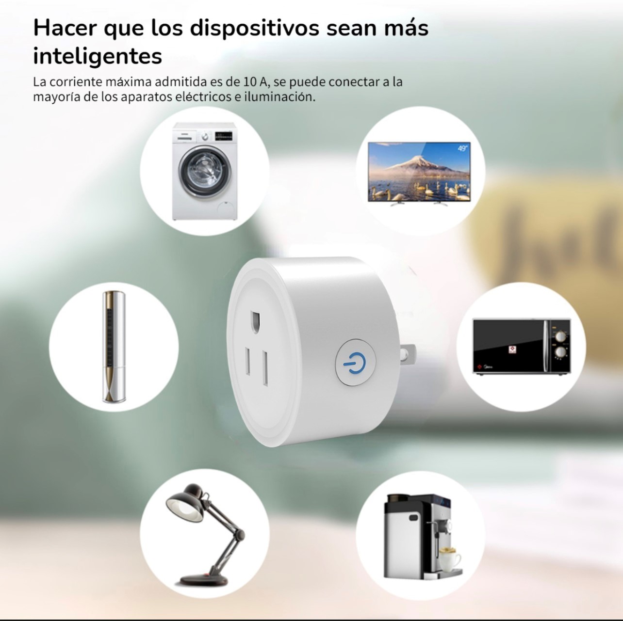  Enchufe inteligente Alexa, enchufe Wi-Fi de 2.4 G, funciona con  Alexa y Google Home, mini enchufe inteligente con control remoto por voz,  temporizador para compartir dispositivos (paquete de 2) : Herramientas