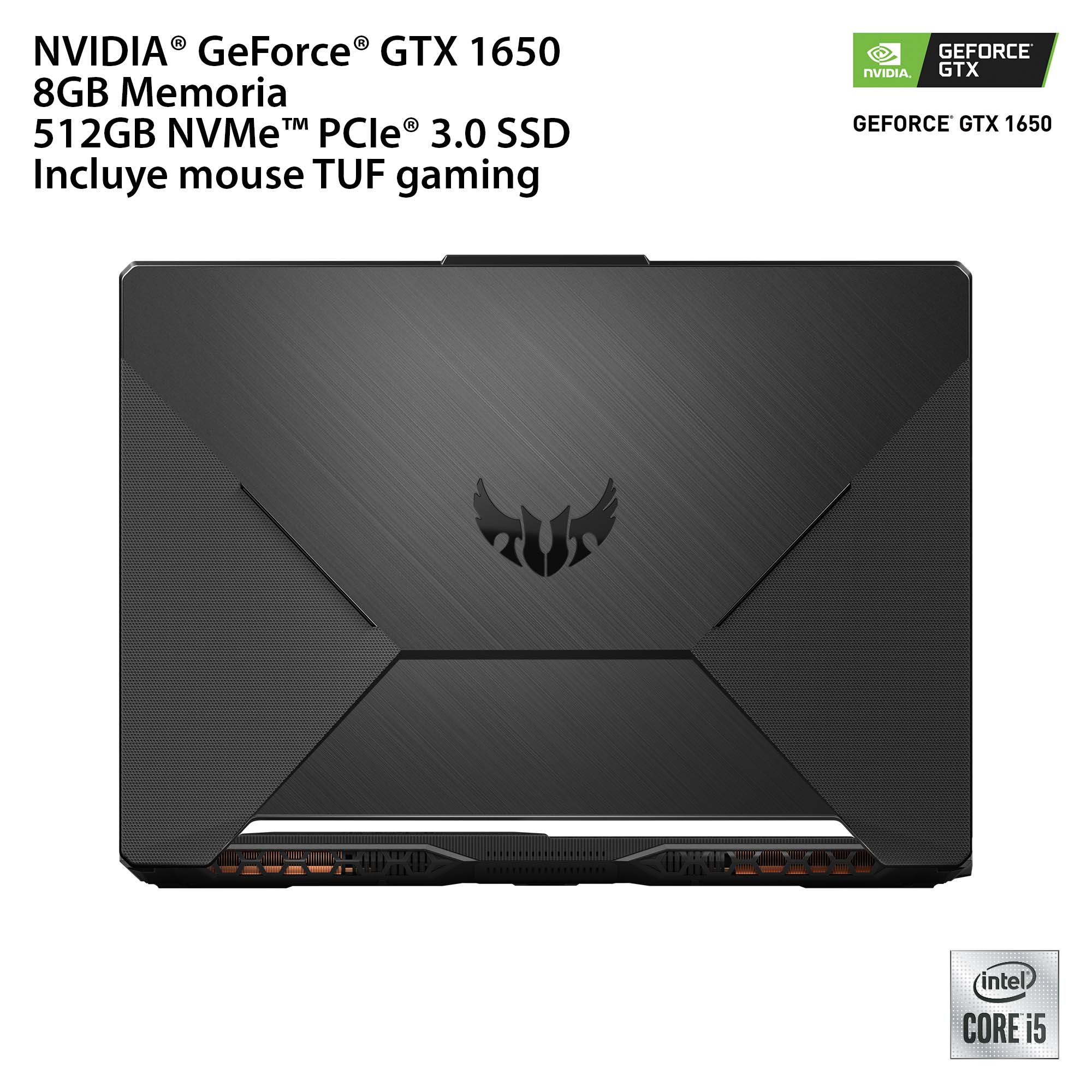 Laptop Asus TUF Gaming F15 FX506LH Intel Ci5 8GB RAM 512SSD GTX1650